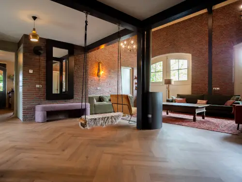Modernes Ferienhaus zwischen den Obstgärten an der Maas
